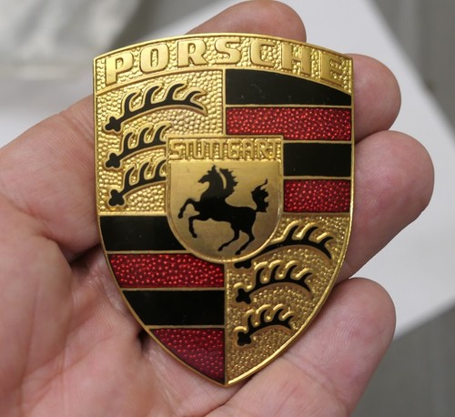 1980's NOS Porsche 911 924 944 Hood Crest Badge Emblem - 901 559 210 20