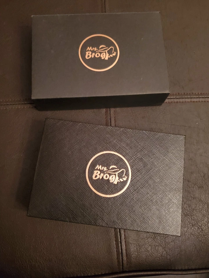 Mrs. Brog-Negro y Plata-Puntas de Puro-Juego de 3 ~NUEVO~ Foto 2 de 3