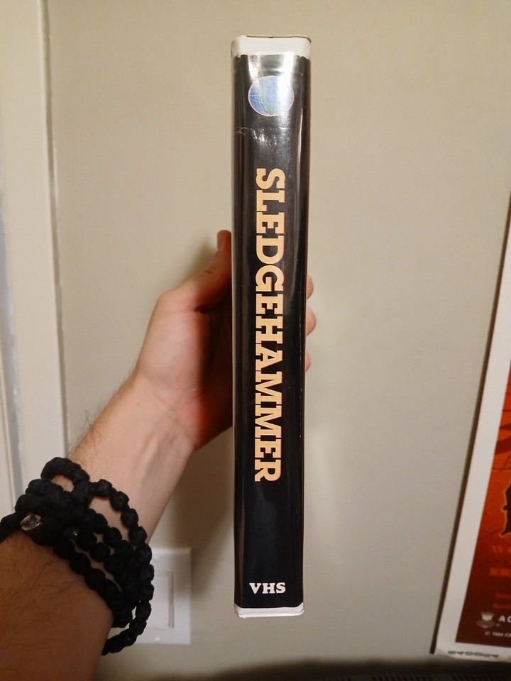 Sledgehammer VHS (World Video Pictures Inc. Clamshell EXTREMELY RARE