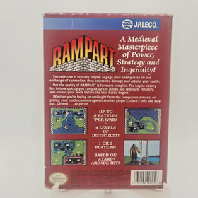 Rampart - Authentic Nintendo NES Game - Tested & Works - CIB w/ Manual.