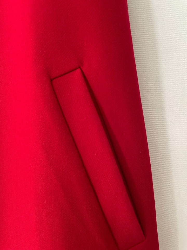 GAP women's size S NWT red crepe vneck shift dress FeStiVE eBay