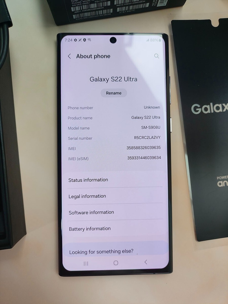Samsung Galaxy S22 Ultra 5G 128GB/256GB Unlocked All Colors Sim