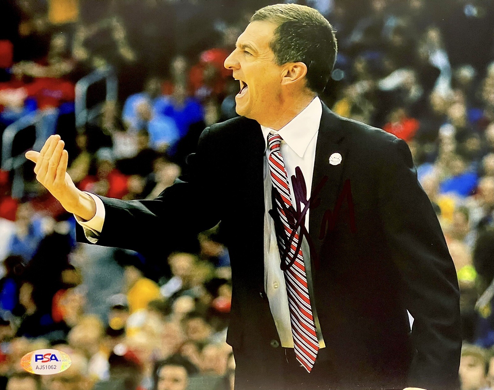 Mark Turgeon Signed Autographed Maryland Terrapins 8x10 Photo PSA/DNA 