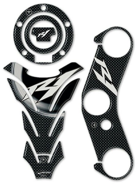 Sticker Set Im Gel 3D Carbon-Look FüR Motorrad Kompatibel Yamaha R1 2004 - 2006-image