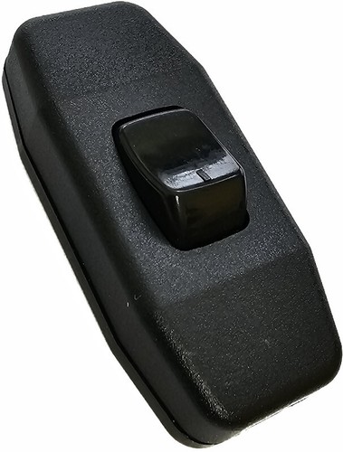 Zwischenschalter schwarz mit 2 zugentlastungen echten 2-polig, 6 A 250 V~ - Picture 2 of 4