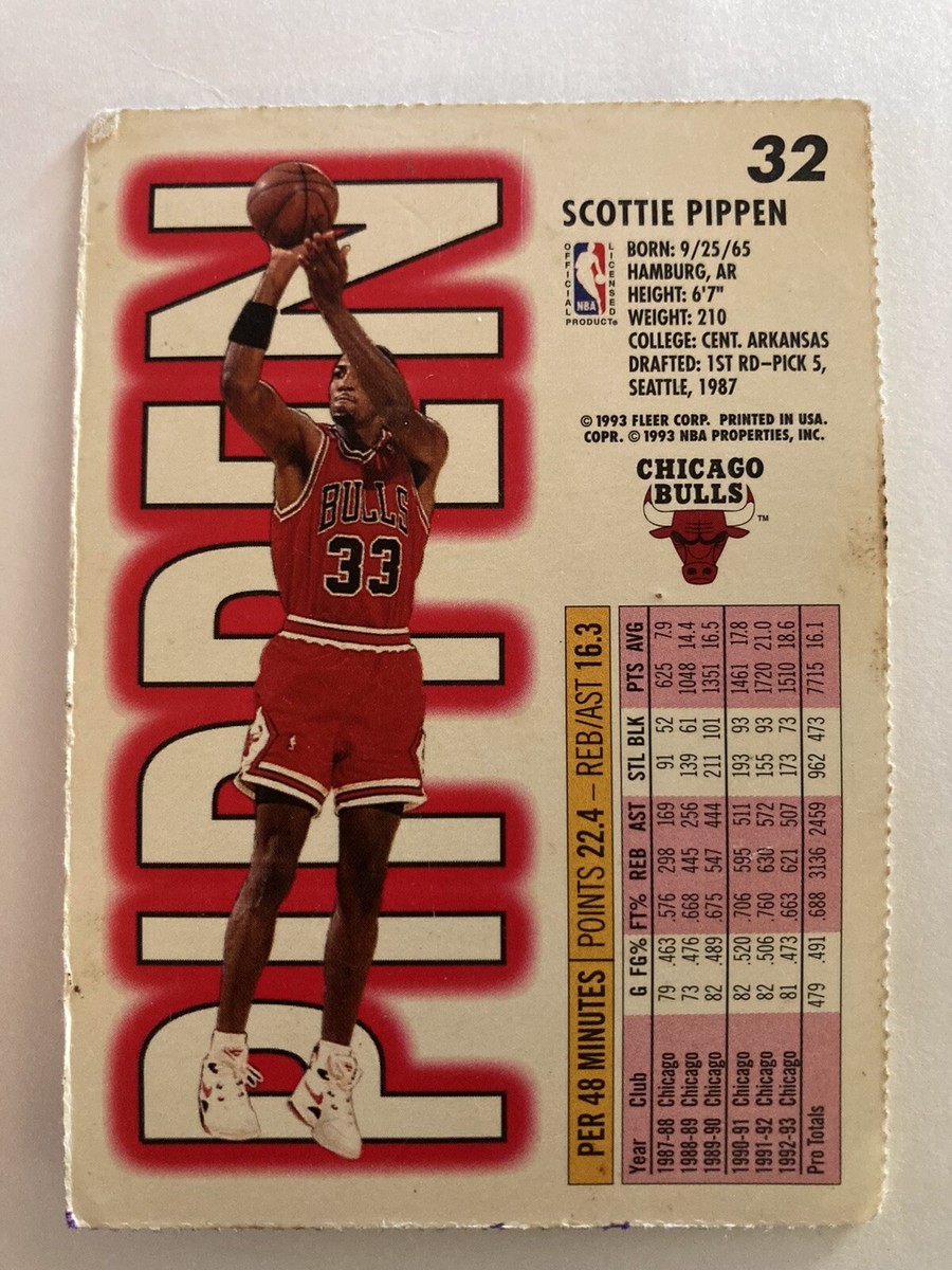 rare scottie pippen cards Scottie Pippen 90-91 NBA Hoops 69 Rare Card