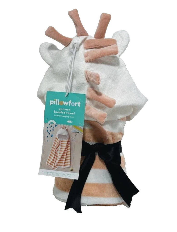 Toalla con capucha para niños Pillowfort 25 pulgadas x 50 pulgadas Unicornio Foto 4 de 4