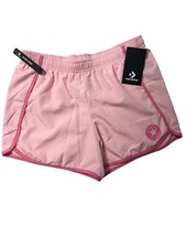 Converse Chuck Patch Girls Active Shorts Size L, Color: Sunrise Pink