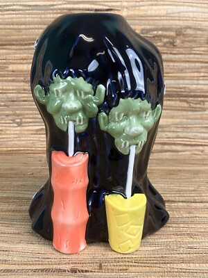Drunkie Shrunkies Tiki Mug Black Lagoon Room Pete Klockau 28 Oz. Ceramic New