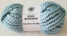 New Loops  Threads Super Bulky Yarn Boho Yarn Berry Blue Tonic SHV27 