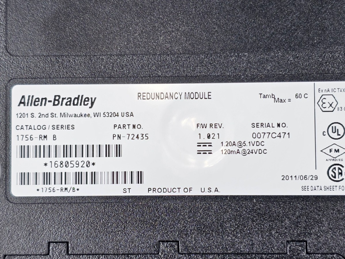 Allen Bradley 1756-RM /B ControlLogix Redundancy Module