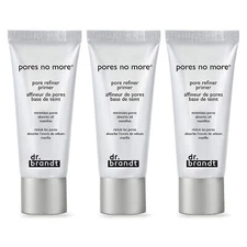 Dr. Brandt Pores No More Pore Refiner Primer 0.5 fl oz15 ml 3 PACK