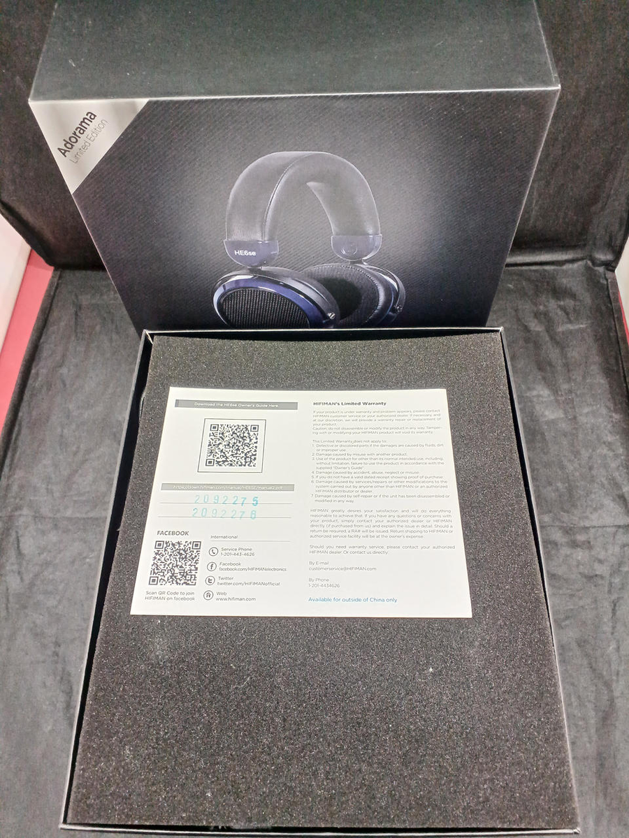 Hifiman HE6se V2 Adorama Edition Headphones Tested From JP Hifiman HE6se V2 Adorama Edition Headphones Tested From JP