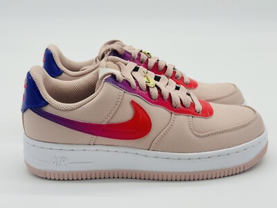 Women s Size 6 - Nike Air Force 1 ID By You Custom Rose White Shoes DQ1245-991