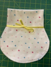 Handmade baby contoured burp cloth  s , set of 4