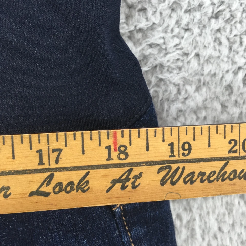 Pantalones de mezclilla ajustados de maternidad Liz Lange para mujer XXL azul lavado oscuro tiro bajo Foto 4 de 4