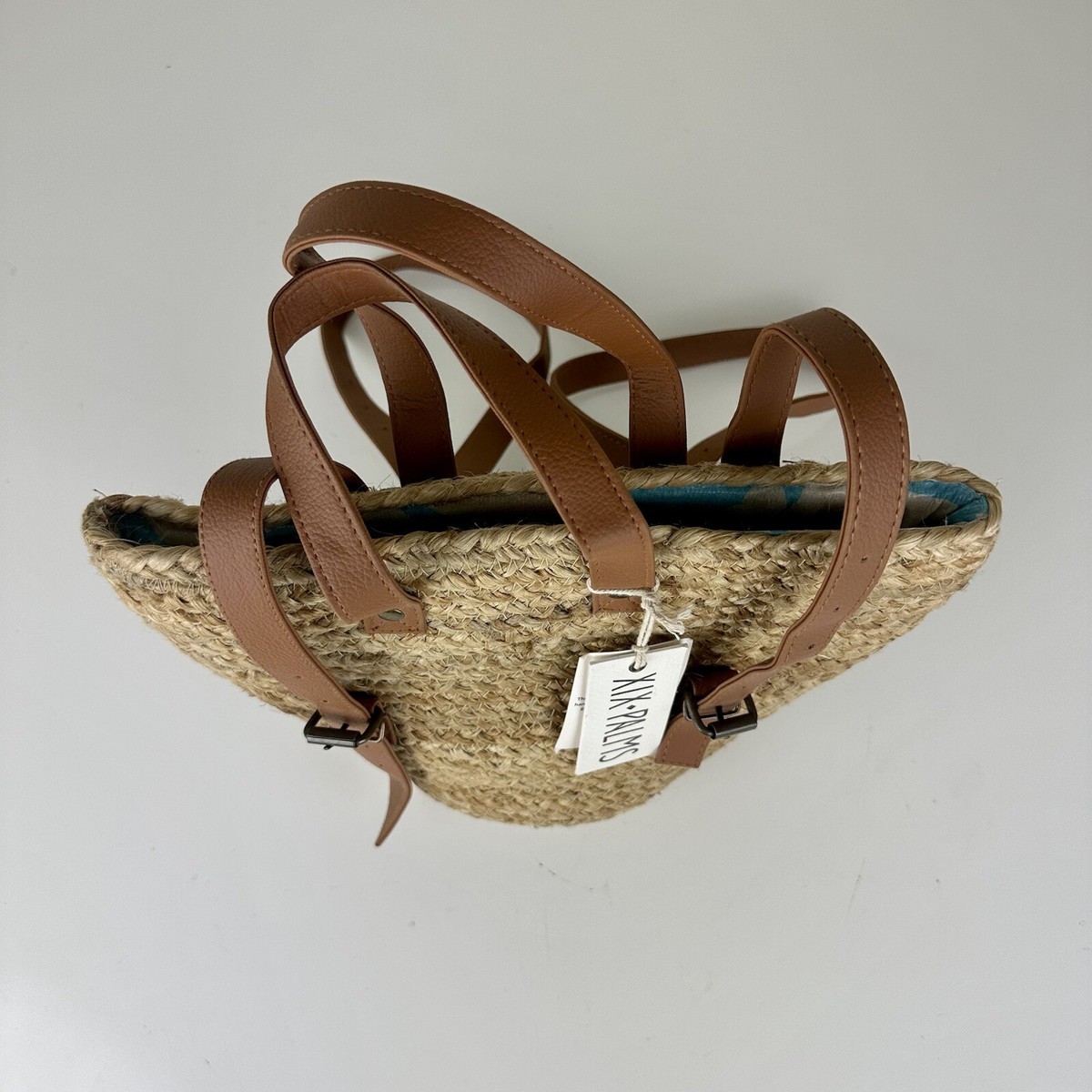 XIX-Palms Natural Straw Purse/Backpack & Matching Swim Wrap XIX Palms Shorebreak Cooler Bag Purse Convertible Backpack  main image 2