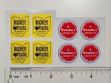 Dunwell Toy Truck, Dunwell Metal, Buckeye Trucks, Ohio Art, Stickers 
