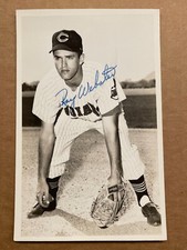 Ray Webster Autographed Cleveland Indians Team Issued Postcard 
