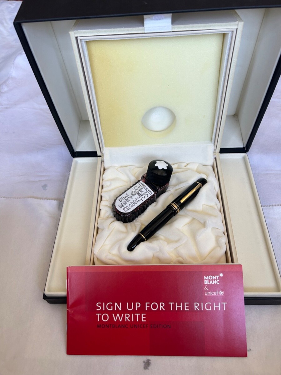 Montblanc Meisterstuck 149 UNICEF LE Tom Sachs 18K M Nib-Exc