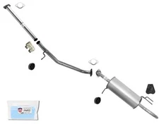 Muffler Pipe Exhaust System with Clamps for 2006-2010 Hyundai Accent 4dr Sedan