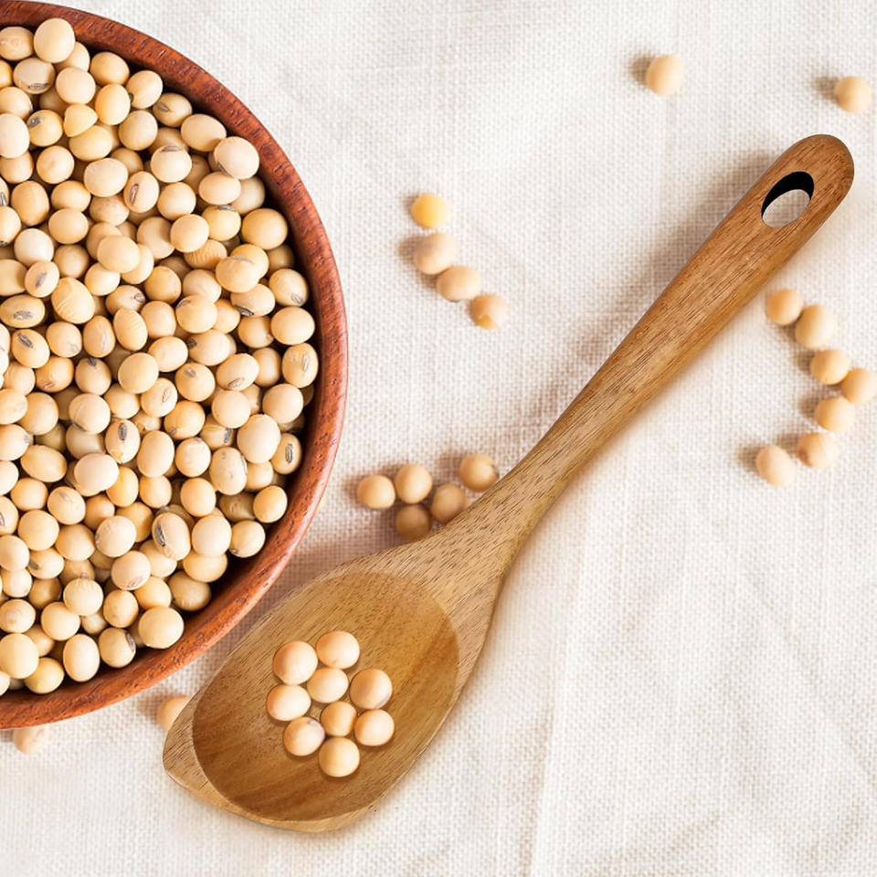 Large Wooden Spoons for Cooking Spatula Mixing Serving Spoon Acacia