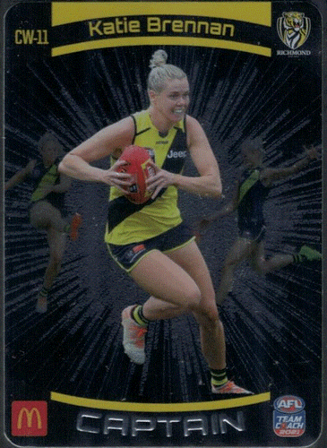 2021 AFL TEAMCOACH WOMENS SILVER CAPTAIN CARD; Individual Card Sale. - Picture 11 of 14