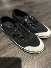 Sperry Lounge 2 Women's Sz 7. Black Boat Yacht Shoe. STS86727