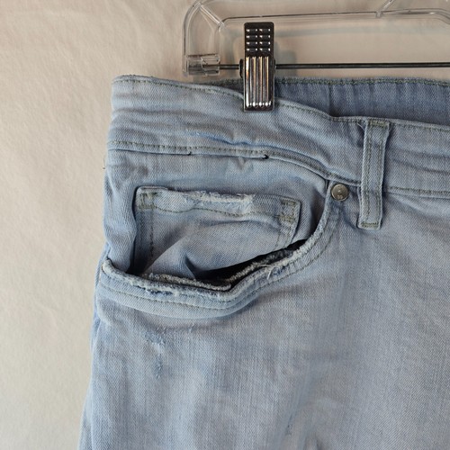 Jordan Craig Jeans Men 38x32 Blue Denim Ross Fit Distressed Destroyed Light Wash - Picture 4 of 14