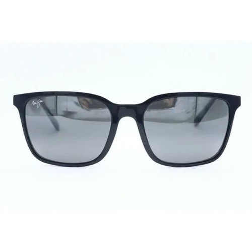 Maui Jim Wild Coast MJ 756-02H Square Black Sunglasses Neutral Grey Polarized