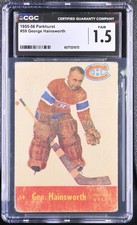 1955-56 Parkhurst #59 George Hainsworth Montreal Canadiens - CGC 1.5 VG+ 