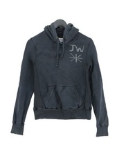 Jack Wills Women's Hoodie UK 10 Grey 100 Cotton Pullover