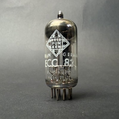 1968 12AX7 ECC83 RFT Telefunken Tube Ribbed Short Plate TV7 Test NOS E-81
