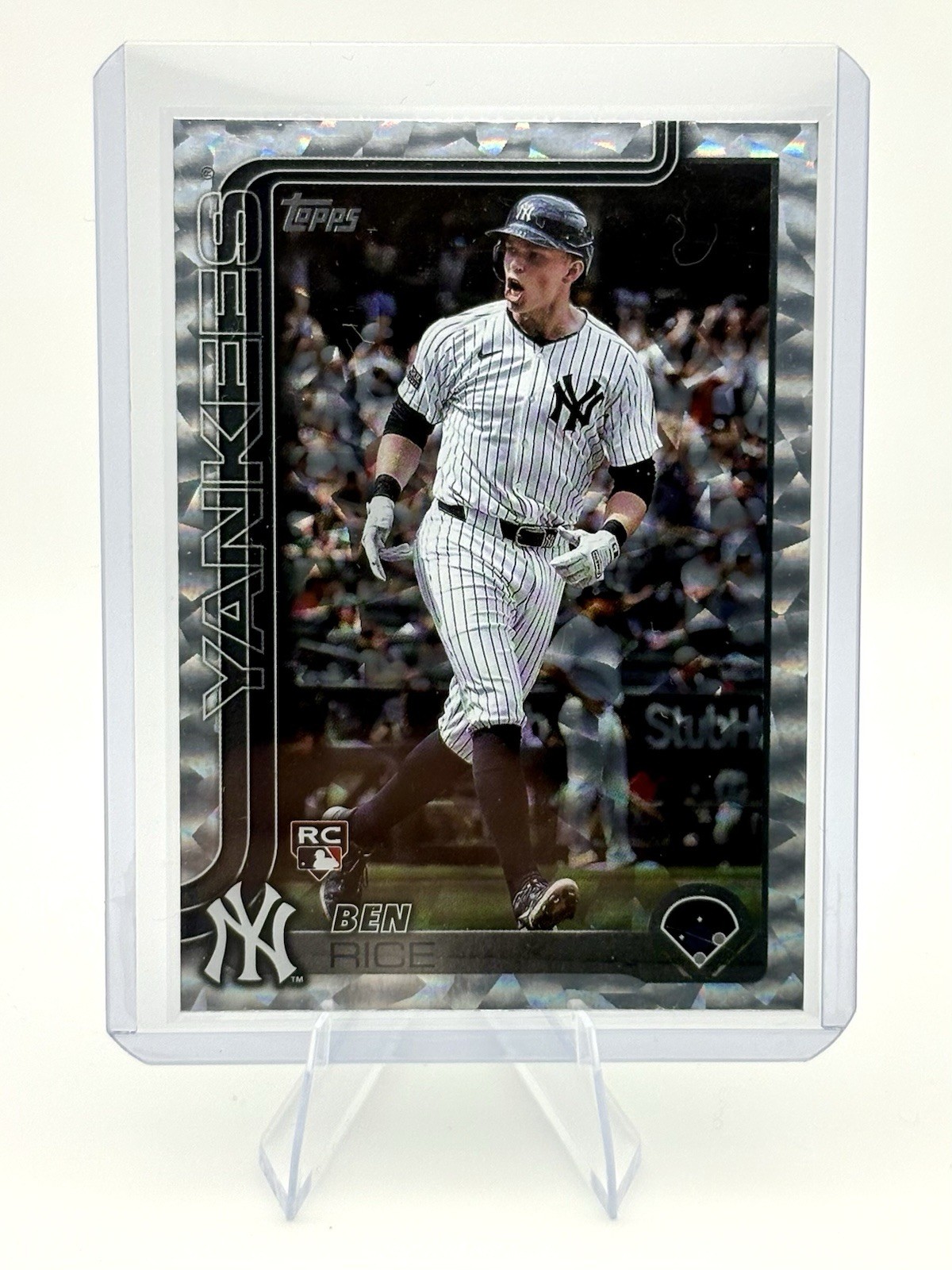 Ben Rice [RC] - 2025 Topps Series One - Silver Cracked Foil #337