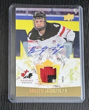 Brigette Lacquette 092/199 Rookie Auto Patch 2015 Team Canada PWHL