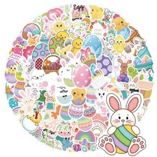 Easter Stickers, 100 Pcs Cute Easter Stickers for Kids, Water Bottle Stickers