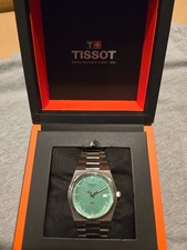 TISSOT PRX 40MM Men's Mint Green Dial Stainless Quartz Watch T137.410.11.091.01