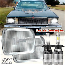 Pair 5x7 7x6 Led Headlight Hi-lo Fit Chevy El Camino 1978-1981 Malibu Luv Truck