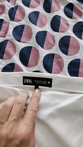 Zara White Satin Skirt - Picture 6 of 7