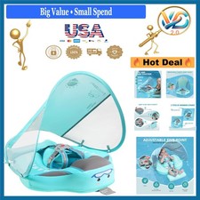 Mambobaby Baby Float with Sun Canopy 3-24 Non-Inflatable Puncture-Proof Safe