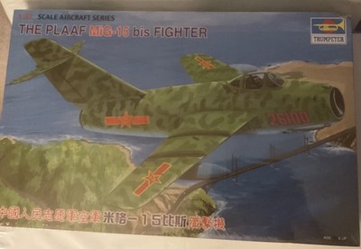 The PLAAF MiG15 bis Fighter Plane 1/32 Scale TRUMPETER Model Kit NEW Unbuilt.