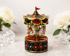 carousel music box vintage