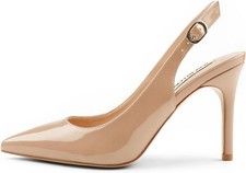 Womens Slingback High Heels Stiletto Pointed Closed Toe Pumps, Size 9.5