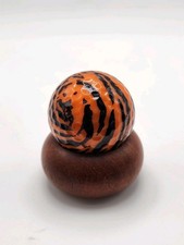 Unique Logo Golf Ball TIGER Collectors Ball Orange Black Stripes