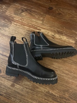Alias Mae  Ebony  mid boot NWOT or box Sz 37 SOLD OUT ONLINE Black Leather