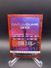 2025 Panini Caitlin Clark Chronicled Snapshots #98 Red Cracked Ice Indiana Fever