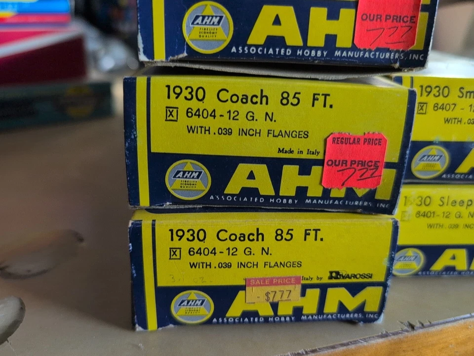 Lote de 6 AHM 1930 85' Coach Empire Builder 6404-12 GN HO TODO NUEVO RARO ENCONTRAR AQUÍ Foto 3 de 4