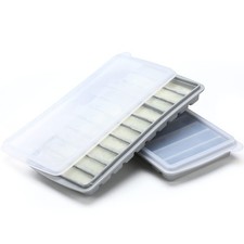 2 Pieces Breastmilk Storage Container Baby Food Milk Silicone Freezer Trays w...