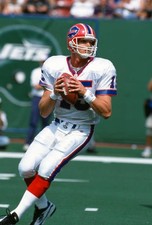Todd Collins Buffalo Bills drops back to pass v the New York Jets - Old Photo 8