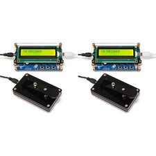2X Ulepszony dekoder kodu CW Morse'a gotowy + obudowa + zestaw przycisków z cyfrowym wyświetlaczem LCD9575
